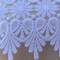 1 Yard 4" Fabienne's White Venice Lace Trim With Flowers Hearts And Leaves